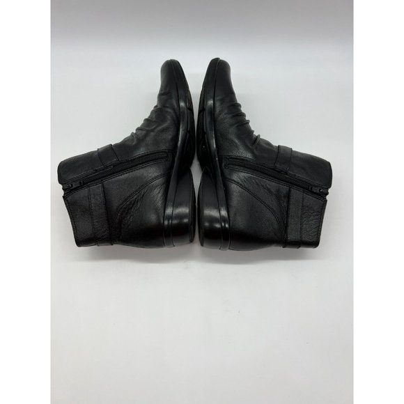 Naturalizer Round Toe Pleated Leather Boots Booties 10M - Picture 6 of 7